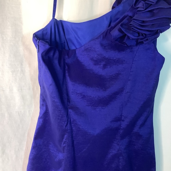 Hailey Longan by Adriana Papell One Shoulder Prom/Party Dress Sz 3/4 - Picture 7 of 9